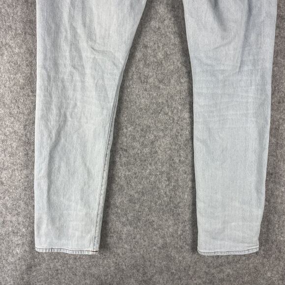 J. Crew 484 Slim Jeans Mens 35x32 Light Wash Distressed Stretch Preppy Casual - Picture 11 of 16